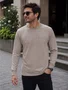 Camiseta Manga Longa Masculina Slim Alto Relevo 1000136298 Malwee Caqui