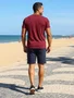 Camiseta Masculina Adullto Core Sign 550346 Vanton Vinho