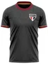 Camiseta Masculina Adulto São Paulo Mistura 9007235Y4 Braziline Chumbo