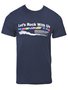 Camiseta Masculina Manga Curta Com Estampa 46712 Rock&Soda Marinho