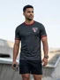 Camiseta São Paulo Adulto Mistura 9007235Y4 Braziline Chumbo