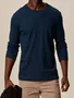 Camiseta Slim Canelada Masculina 1000006660 Malwee Marinho