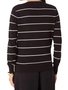Casaco Feminino Adulto Listrado Com Botão K0WL Hering Preto
