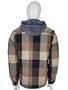 Casaco De Flanela Overshirt  Masculino 16.05.0027 Gangster Marrom E Bege