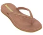 Chinelo De Dedo Feminino 27398 Ipanema Glow Marrom e Dourado