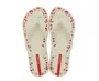 Chinelo Feminino 27321 Ipanema  Day  Bege e Vermelho
