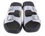 Chinelo Flatform Feminino Adulto Moleca 5506.101 Branco e Preto