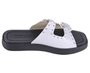Chinelo Flatform Feminino Adulto Moleca 5506.101 Branco e Preto