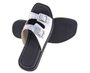 Chinelo Flatform Feminino Adulto Moleca 5506.101 Branco e Preto
