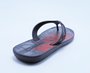 Chinelo Masculino Adulto Silk Correia D6007 Danper Preto e Vermelho