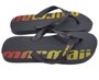 Chinelo Masculino Adulto Tropical 11936 Mormaii Preto, amarelo e vermelho