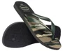 Chinelo Masculino Havaianas Top Camuflada Preto e Verde Olive