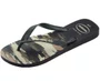 Chinelo Masculino Havaianas Top Camuflada Preto e Verde Olive