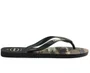 Chinelo Masculino Havaianas Top Camuflada Preto e Verde Olive