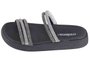 Chinelo Slide Feminino Adulto Tiras com strass 5469.135 Moleca Branco/Preto
