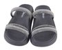 Chinelo Slide Feminino Adulto Tiras com strass 5469.135 Moleca Branco/Preto