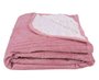 Cobertor Canelado Casal Liso Com Sherpa 1,80m X 2,20m Texfine Rosa
