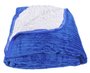 Cobertor Canelado Casal Liso Com Sherpa 1,80m X 2,20m Texfine Royal