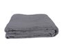 Cobertor De Casal Canelado 100% Poliéster 1,80m X 2,20m  Luster Corttex Cinza