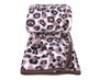 Cobertor Casal Estampado  1,90x2,20 DS Marrom e Branco