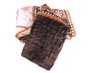 Cobertor Casal Raschel 2,20m x 2,40m Texfine Marrom e Bege