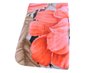 Cobertor Casal Raschel 2,20m x 2,40m Texfine Flores Vermelho e Preto