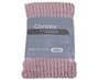 Cobertor De Casal Canelado 100% Poliéster 1,80m X 2,20m  Luster Corttex Rosé