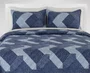 Colcha Boutis Casal  Dupla Face  03 Peças 2,20X2,40 Attuale Corttex Marinho