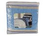 Colcha Casal 03 Peças 2,20X2,40 Attuale Corttex Azul