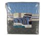 Colcha Casal 03 Peças 2,20X2,40 Attuale Corttex Azul