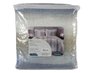 Colcha Queen 03 Peças 2,40X2,60 Attuale Corttex Cinza Claro