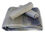 Colcha Queen 03 Peças 2,40X2,60 Attuale Corttex Cinza Claro