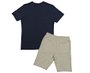 Conjunto Masculino Infantil 4-8 Camiseta Manga Curta e Bermuda 1000072339 Carinhoso Marinho