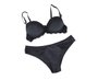 Conjunto Calcinha E Sutiã Detalhe Renda 2201106 Glamour Preto