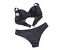 Conjunto Calcinha E Sutiã Detalhe Renda 2201106 Glamour Preto
