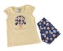 Conjunto Curto Feminino Bebê Blusa E Shorts Estampa Cogumelo 665 Baby Couture Amarelo E Marinho
