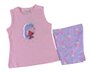 Conjunto Curto Feminino Infantil Regata E Shorts 675 Baby Couture Rosa E Lilás