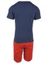 Conjunto Curto Masculino Infantil Com Estampa 1000101403 Malwee Kids Marinho E Vermelho