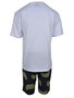 Conjunto Curto Masculino Infantil Com Estampa Game 111898 Kyly Branco E Marinho