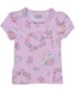 Conjunto Feminino Infantil 1-3 Blusa e Shorts Estampa Estrela 1000073692 Carinhoso Rosa Bêbe e Jeans