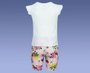 Conjunto Infantil Feminino Menina 4-8 Blusa Manga Curta e Bermuda Ciclista Estampa Borboletas 10312923 Marisol Creme e Rosa