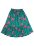 Conjunto Feminino Infantil 4/8 Flamingos 1001046 Kyly Rosa e Verde