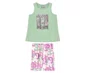 Conjunto Infantil Feminino Ciclista 4/8 1000130333 Malwee Verde Claro