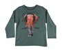 Conjunto Longo Masculino Infantil Blusão E Calça 1-3 Detalhe Elefante 207727 Kyly Verde E Preto