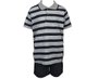 Conjunto Infantil Masculino 4-8  Listrada 10312742 Marisol Preto e Cinza