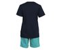 Conjunto Masculino Infantil Manga Curta Camiseta-Bermuda Tamanho 4-8 1000047791 Carinhoso Marinho e Verde Piscina