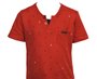 Conjunto Masculino Infantil 4-8 Camiseta Manga Curta Com Bolso e Bermuda 1000047791 Carinhoso Vermelho e Marinho
