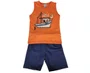 Conjunto Masculino Infantil Diversão 1/3 1000130245 Malwee Laranja