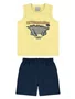 Conjunto Masculino Infantil Estegossauro 1/3 1000130245 Malwee Amarelo