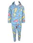 Conjunto Soft C/ Capuz Estampado Masculino Juvenil 849 Tacadu Azul Claro